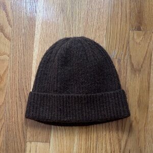 Soft Brown Knit Beanie